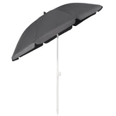 Sekey ∅ 160 cm beach umbrella with protective cover and ground sleeve, sun protection UV50+