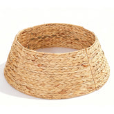 Salcar Christmas tree skirt made of water hyacinth – Handmade Christmas tree collar in natural finish, Ø 60 / 68 cm, stylish rattan look