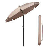 Sekey 200 cm Sonnenschirm mit Schutzhülle, Sonnenschutz UV50+ Sekey