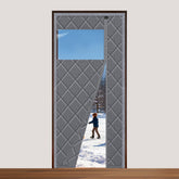 Sekey Magnetic Thermal Door Curtain with Side Opening – Heat & Cold Insulation, Windproof, Self-Adhesive, for Balcony & Living Room
