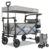 Sekey 150KG Foldable Wagon with Canopy, Children's Handcart, 5050