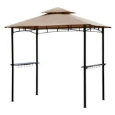 Sekey 245 x 150 x 250 cm Grillpavillon mit Ablage und Haken Sekey