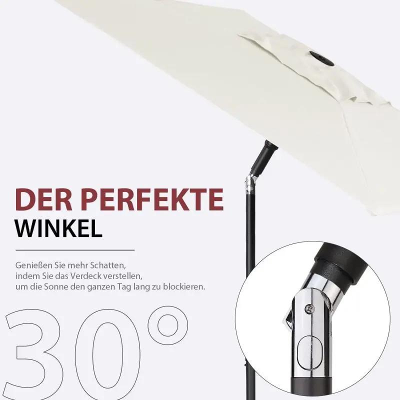 Sekey 200 x 125 cm Balkonschirm Rechteckig, Sonnenschutz UV50+ Sekey