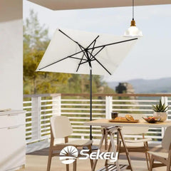 Sekey 200 x 125 cm Balkonschirm Rechteckig, Sonnenschutz UV50+ Sekey