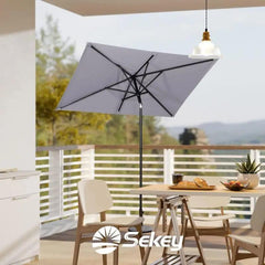 Sekey 200 x 125 cm Balkonschirm Rechteckig, Sonnenschutz UV50+ Sekey