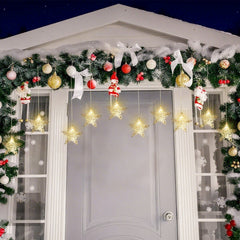 Salcar LED-Sterne 3er-Set Ø15 cm – Warmweiße Fensterdeko mit Netzstecker & Timer, Superhelle LEDs, Weihnachtsdeko für Innen & Außen Salcar