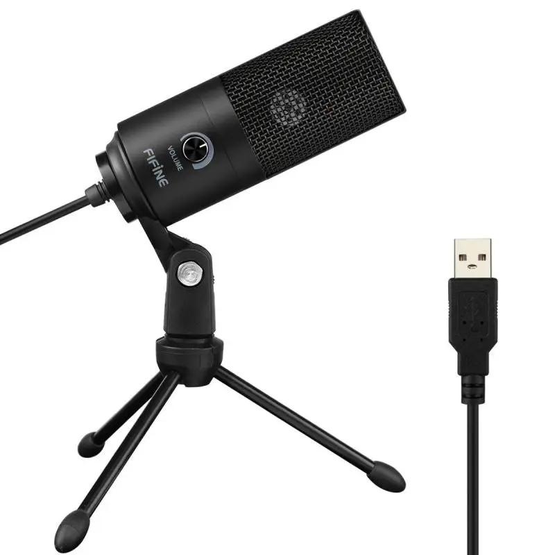 Fifine USB Kondensator Mikrofon mit Ständer, K669B Sekey