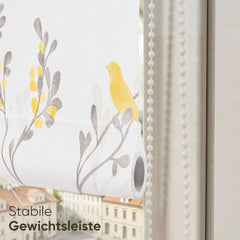 Sekey Verdunklungsrollo mit Muster – Seitenzugrollo Klemmfix ohne Bohren, stufenlos verstellbar, 4 Designs, Sicht- & Sonnenschutz