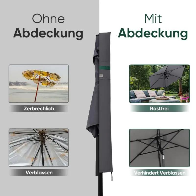 Sekey 175 x 27,5/35,5 cm Schutzhülle für 300 cm Sonnenschirm, aus Polyester-Gewebe Sekey