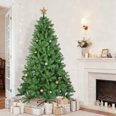 Salcar Artificial Christmas Tree made of 100% PE – Realistic fir branches, dense look &amp; stable metal stand – 150 / 180 / 210 cm