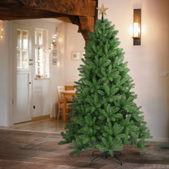 Salcar Artificial Christmas Tree made of 100% PE – Realistic fir branches, dense look &amp; stable metal stand – 150 / 180 / 210 cm