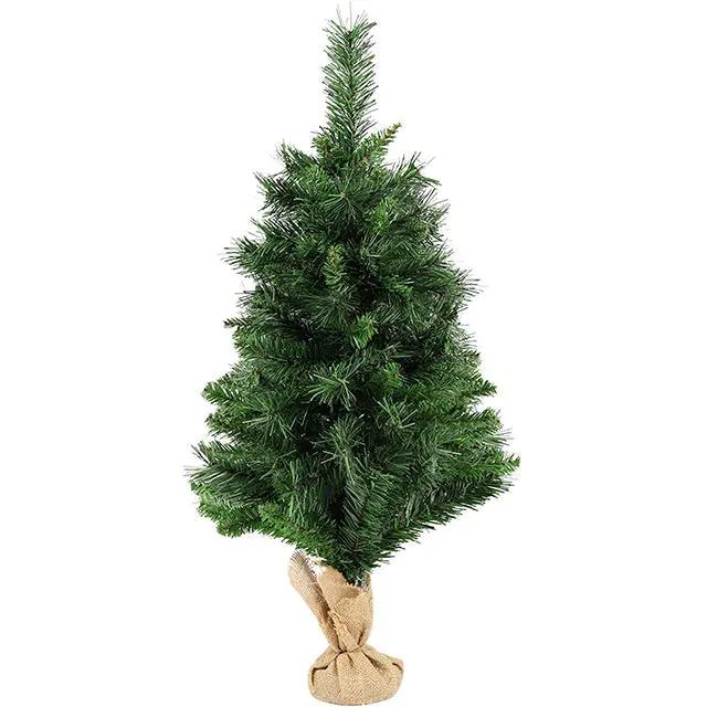 Salcar 60/90cm Künstlicher Weihnachtsbaum Klein mit Christbaumständer, Nordmanntanne, mit 70/110 Spitzen Salcar