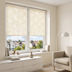 Sekey Seitenzugrollo Klemmfix ohne Bohren – Dekoratives Rollo mit Muster, Lichtschutz & Sichtschutz, 4 Designs, stufenlos verstellbar