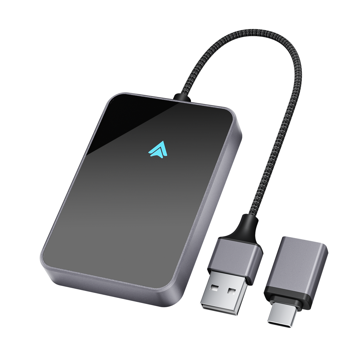 Salcar Android Auto Wireless Adapter 2025 – Kabelloser USB-C/A Dongle, 5.8 GHz WiFi, kompatibel mit Android 11+ für kabelloses Android Auto Salcar