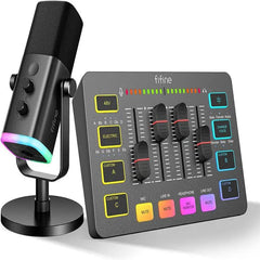 FIFINE XLR Gaming Audio Mixer und XLR Streaming Mikrofon Sekey