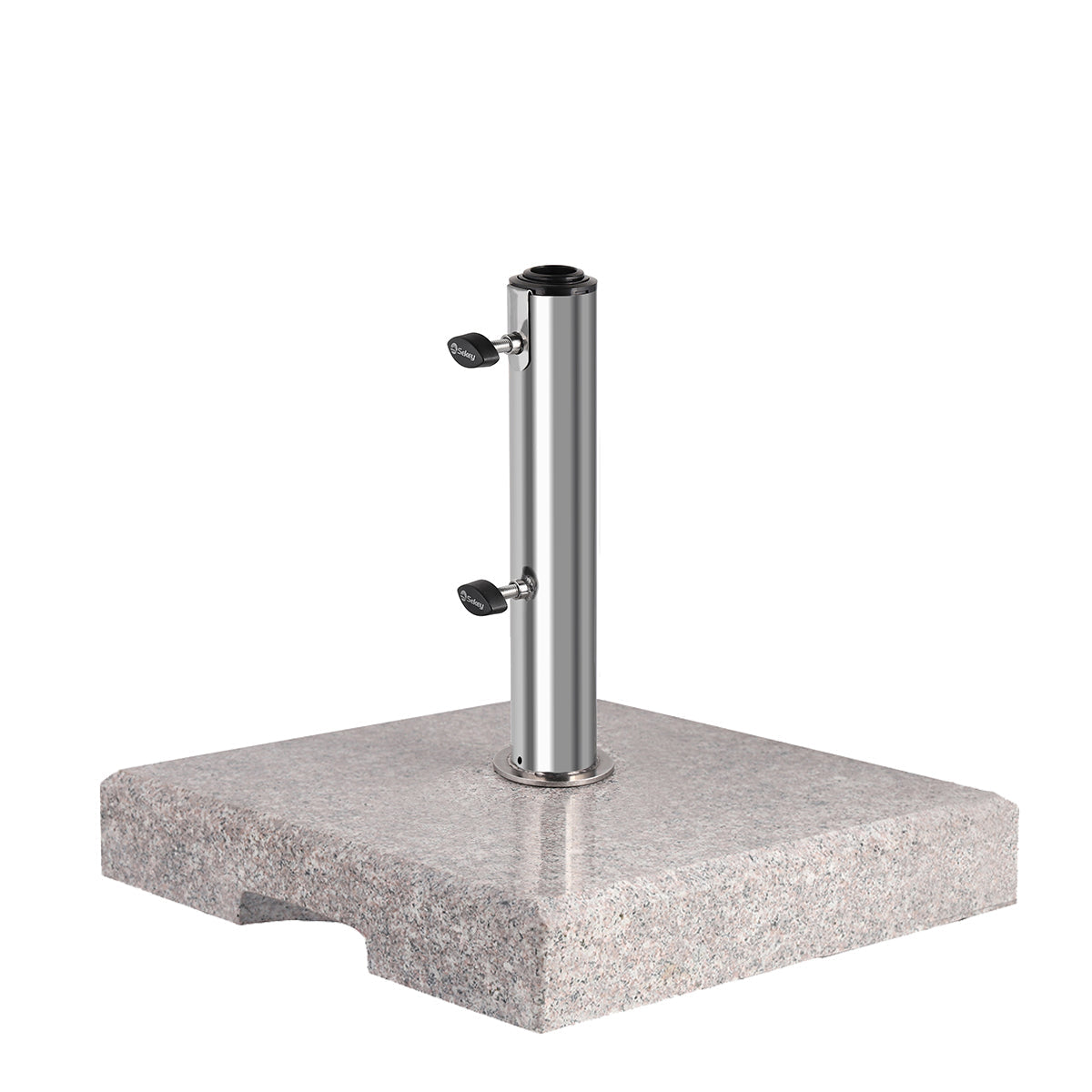 Sekey Granit Sonnenschirmständer 25 kg – Rechteckiger Betonschirmständer für Balkon & Terrasse Sekey