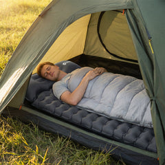 Sekey Selbstaufblasbare Isomatte 200×70×10 cm – Ultraleicht, Komfortabel & Grau für Camping, Trekking & Outdoor