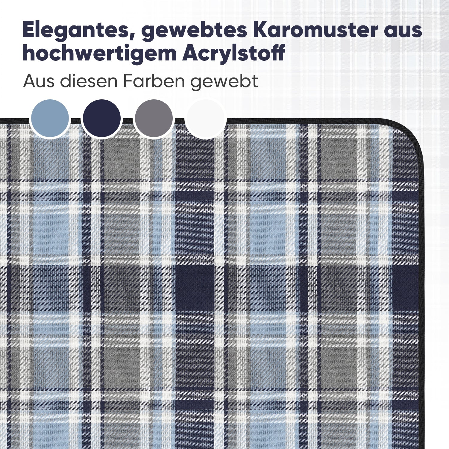 Sekey XXL Picknickdecke 200x200 cm – Waschbare & Schmutzabweisende Camping- und Stranddecke, Faltbar & Bequem für Outdoor, Park & Wiese Sekey