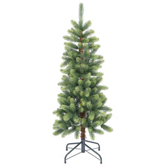Salcar Schmaler Künstlicher Weihnachtsbaum 120/150/180/210 cm | Slim Nordmanntanne aus PE, Platzsparend, Realistisch, Wiederverwendbar, Mit Metallständer