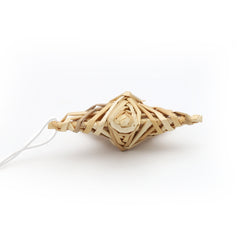 SALCAR Set of 12 Straw Stars for Hanging – Handmade natural five-pointed stars made of straw, sustainable Christmas tree decorations for Christmas tree &amp; Advent decoration