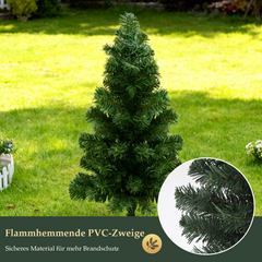 SALCAR 3-piece set of artificial Christmas trees, 60 cm, with warm white LED lighting – PVC fir branches with ground spike, outdoor &amp; garden decoration with remote control &amp; timer