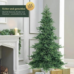 Salcar 180/210cm Künstlicher Weihnachtsbaum, mit 115/143 PE-Zweigen und 850/1332 PVC-Zweigen Salcar
