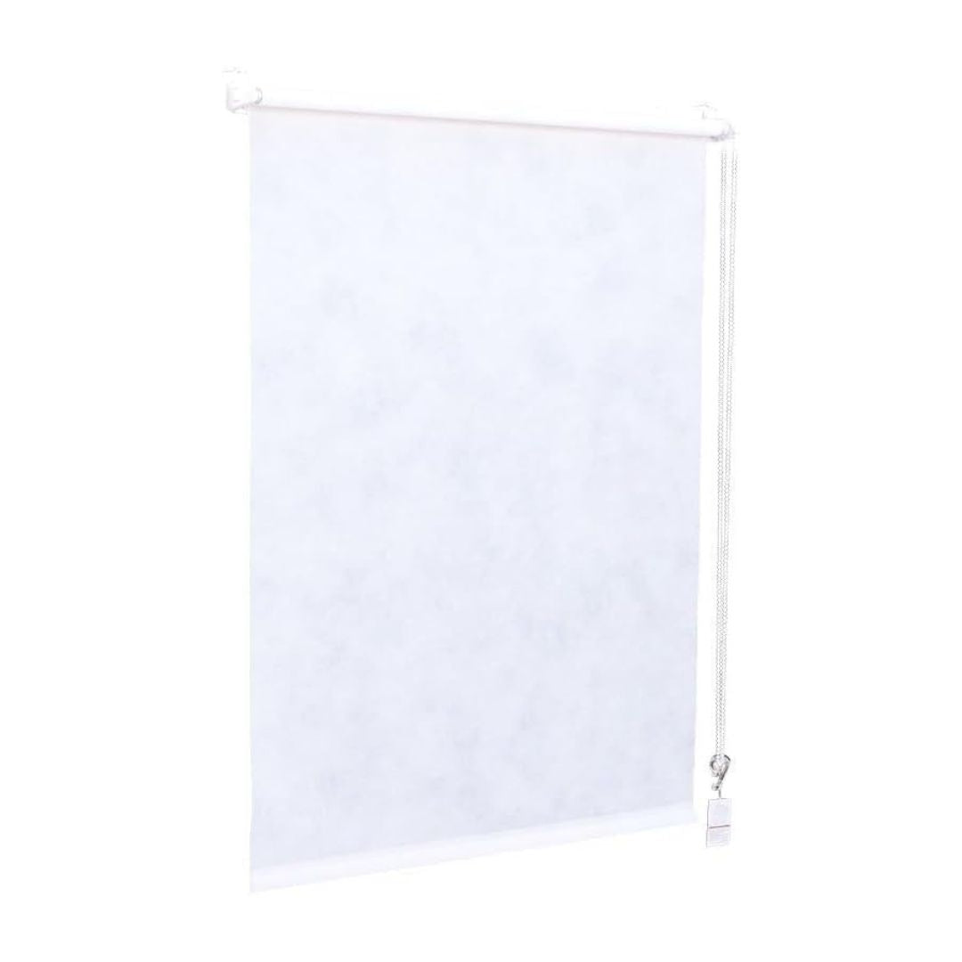Sekey Rollo ohne Bohren, Lichtdurchlässiges Fensterrollo aus Vliesstoff, Klemmfix Rollos, Weiß