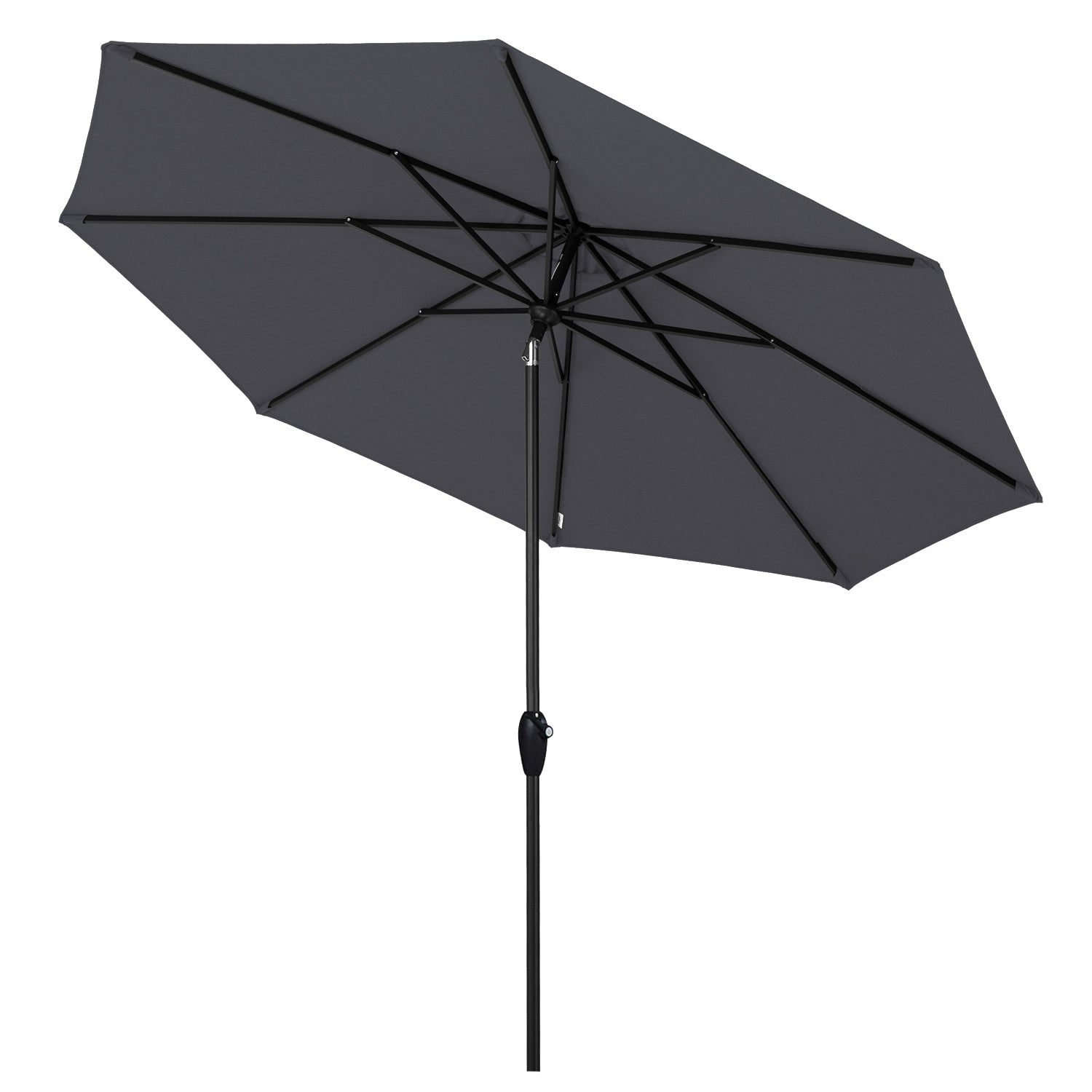 Sekey Sonnenschirm, 330cm Alu Gartenschirm 8-eckiger, mit Kurbel Sekey