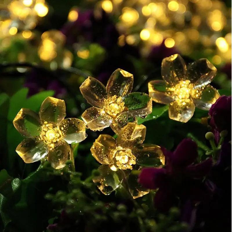 Salcar 5 m LED Solar Blüten Lichterkette, 20 LEDs Salcar