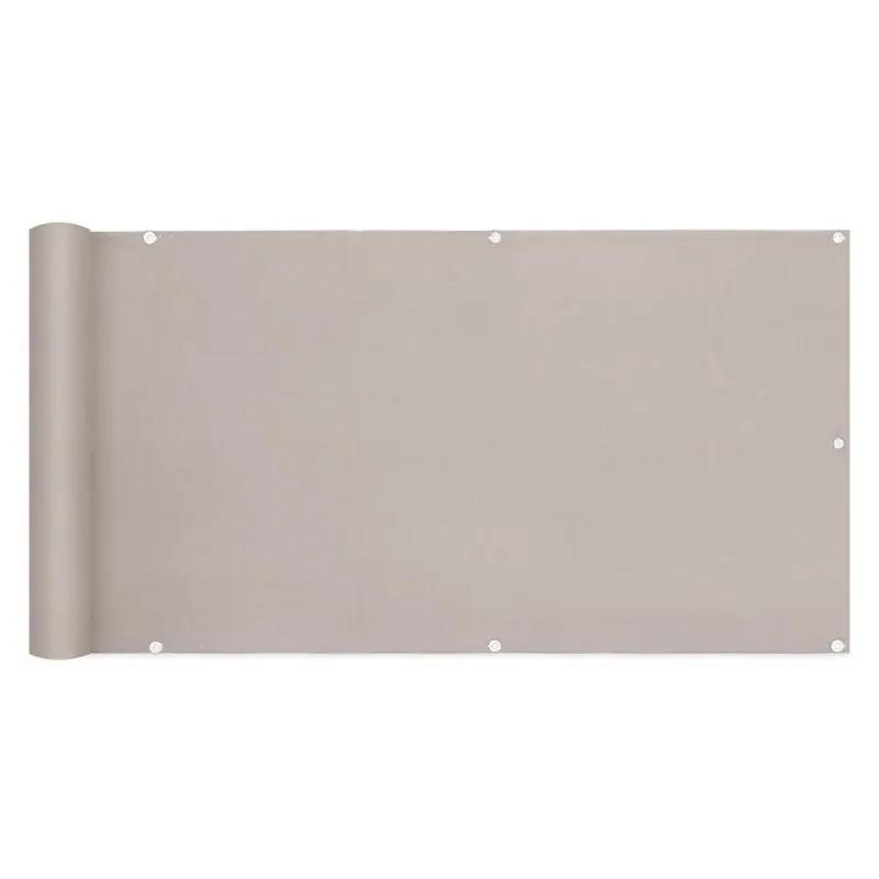 Sekey Balkon Sichtschutz aus 100% Polyester, Taupe Sekey