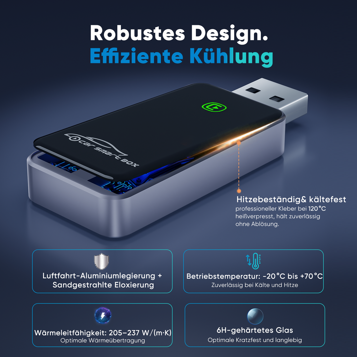 Salcar Kabelloser CarPlay Adapter für iPhone – 2025 Upgrade, Wireless USB Dongle für stabiles & unterbrechungsfreies CarPlay, kompatibel mit iOS 10+ Salcar