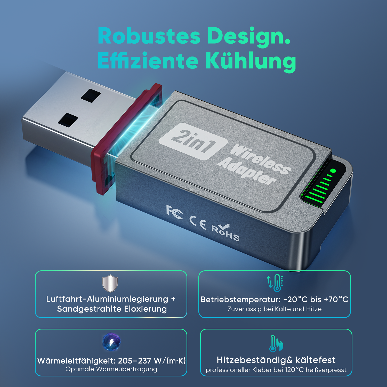 Salcar 2-in-1 Wireless Adapter für CarPlay & Android Auto – 2025 Upgrade, Dualband 5,8 GHz Auto-Dongle, ultrabreite Fahrzeugkompatibilität ab Baujahr 2016 Salcar