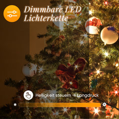 SALCAR LED String Lights Outdoor – 10m/15m/20m, 150–300 LEDs, Waterproof, 9 Modes, Timer &amp; Memory, Stepless Dimming, 4 Color Temperatures (2800K–1800K), for Garden, Balcony, Party, Christmas Tree