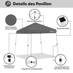 Sekey  300 x 300 cm Faltpavillon Mit Belüftetes Dach Sekey
