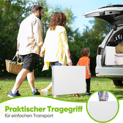 Sekey Klapptisch 152x70x74 cm – Robuster Buffettisch aus Kunststoff, tragbar mit Griff, wetterfest & faltbar – Campingtisch, Partytisch, Gartentisch für 4 Personen Sekey
