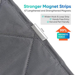 Sekey Magnetischer Wärmeschutzvorhang aus Baumwoll-Polyester Sekey
