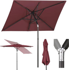 Sekey 180 x 130 cm balcony umbrella rectangular, sun protection UV50+