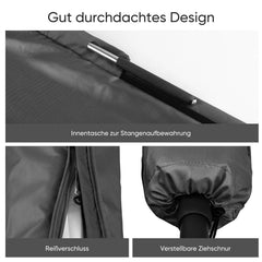 Sekey 265 x 48/70 cm Schutzhülle für 300 cm Ampelschirm, aus Polyester-Gewebe Sekey