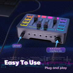 FIFINE XLR Gaming Audio Mixer und XLR Streaming Mikrofon Sekey