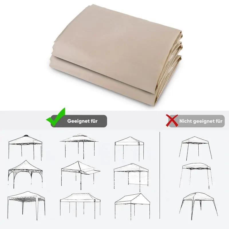 Sekey 3×3m Seitenwand für Pavillon, 2er Set, mit 2 Fenster Sekey