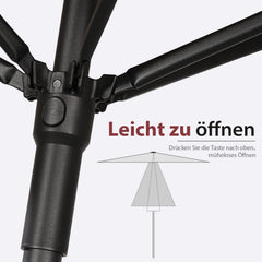Sekey 180 x 130 cm balcony umbrella rectangular, sun protection UV50+