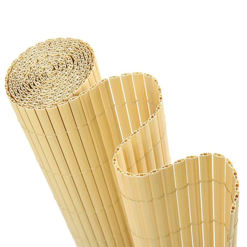 Sekey PVC Sichtschutzmatte mit doppelter Verstärkung innen, Bambus Sekey