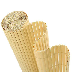 Sekey PVC Sichtschutzmatte mit doppelter Verstärkung innen, Bambus Sekey
