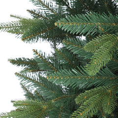 Salcar Künstlicher Weihnachtsbaum mit Holzständer, Premium PE+PVC Tannenbaum, Realistische & Dichte Optik, Einfacher Aufbau für Innenräume