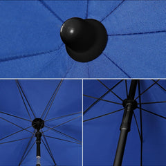 Sekey Sonnenschirm Ø180 cm mit UPF50+ – windstabiler Strand- & Balkonschirm mit Neigefunktion, wasserdicht, inkl. Schutzhülle, GRS-recycelter Bezug