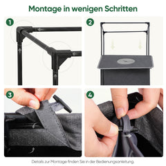Sekey Pfandflaschen Sammelbehälter 100L mit Rucksack-Innenbeutel, Flaschenkorb für Leergut & Dosen, Faltbarer Pfandflaschenkorb mit Einwurföffnung, Flaschensammler für Küche, Keller & Recycling