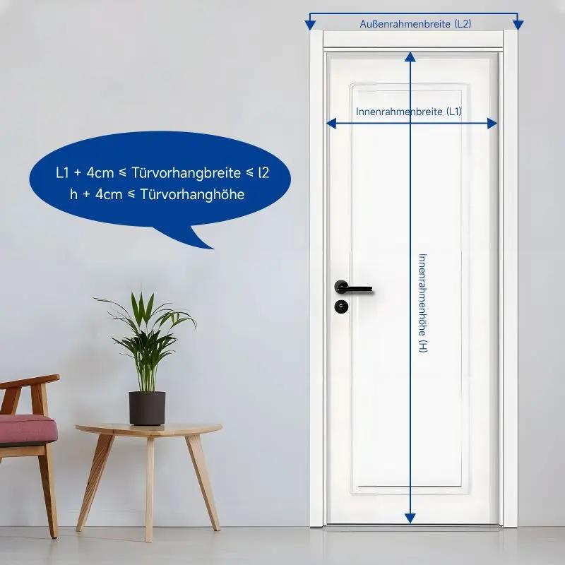 Sekey Kratzfest Magnet Fliegengitter Tür aus Polyester, Weiß Sekey