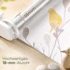 Sekey Verdunklungsrollo mit Muster – Seitenzugrollo Klemmfix ohne Bohren, stufenlos verstellbar, 4 Designs, Sicht- & Sonnenschutz
