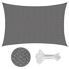 Sekey Sonnensegel HDPE Sonnenschutzsegel mit Seilen Sekey