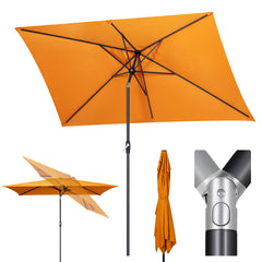 Sekey 300 x 200 cm aluminum parasol with crank, sun protection UV50+